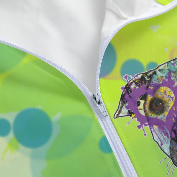 Leichte Regenjacke Dio - Popart Hundemotiv, 100 % Polyester, Unisex, Staffordshire, AmStaff, Staff, Pitbull, Pit, SOKA, Listenhund